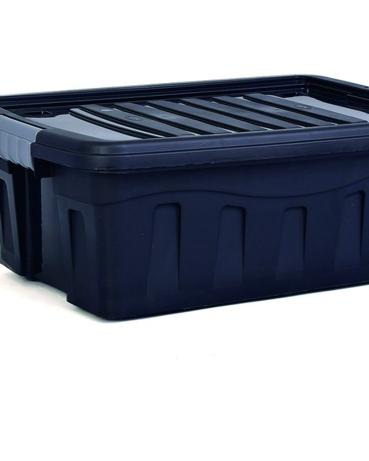 CAJA NEGRA DE 31 LTS CON RUEDAS Y TRABAS (10914)