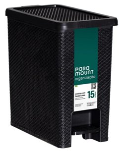 CESTO PAPELERA-RESIDUOS CON PEDAL 15 L (2027)