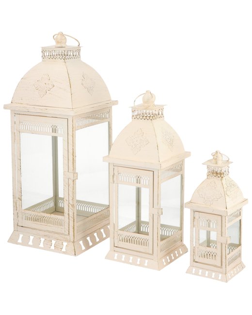 FAROL METAL PATINADO SET X 3 (210709)