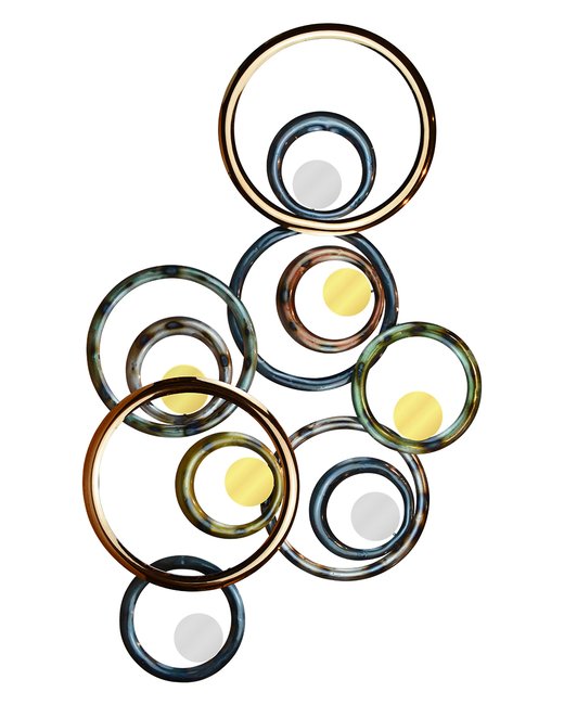figura de pared abstracta 107 x 68 cm (221306)