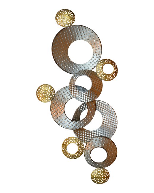 figura metal con texturas 46 x 96 cm (221315)