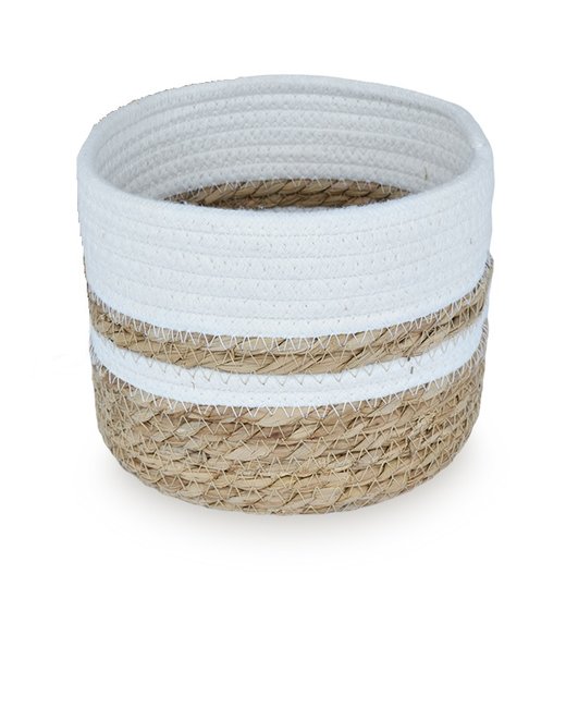 cesta seagrass y algodon (227243/1)