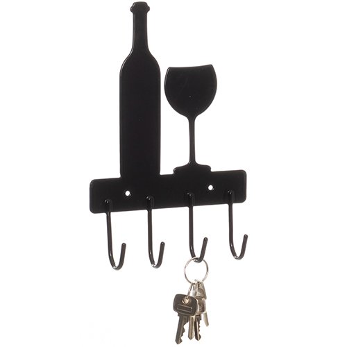 GANCHO DE PARED BOTELLA Y COPA (23375-2)