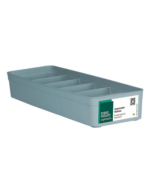 ORGANIZADOR DE CAJÓN GRIS CON DIVISIONES (3396)