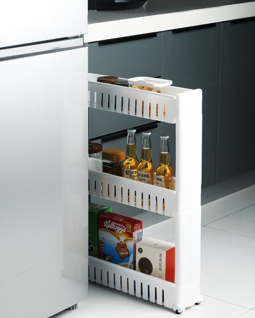 ESTANTERIA TRES ESTANTES 53 X 13 X 70 CM BLANCO O GRIS (2663)
