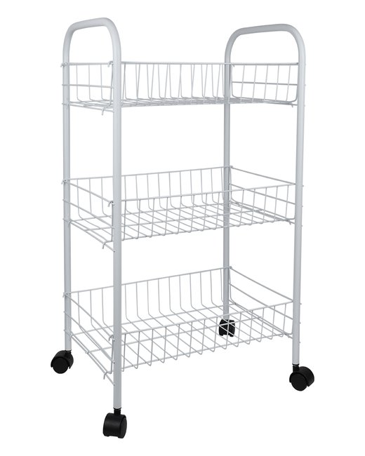 CARRITO 3 ESTANTES CON RUEDAS 38x26x64hcm (450900)