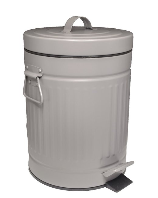 PAPELERA RETRO 5 L GRIS (450212)