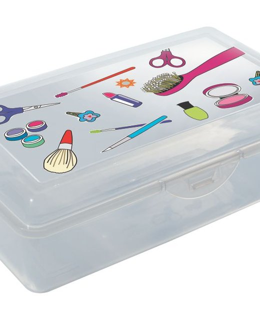 CAJA ORGANIZADORA TRANSPARENTE CON ETIQUETA (C0803)