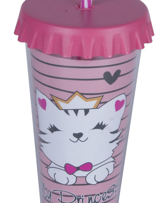 VASO SWEET CAT CON TAPA CON VUELO (COP2401)