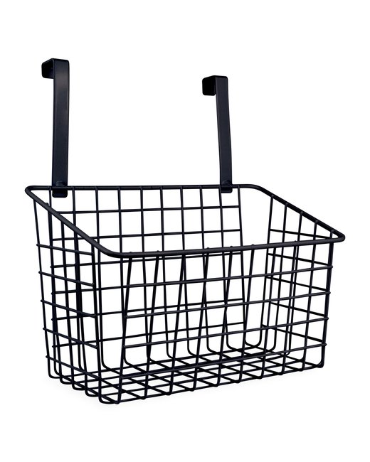 CESTA COLGANTE 25.5*14.5*27.5  BCO Y NEGRO (200311)