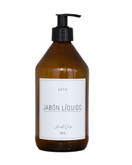 DISPENSADOR DE  VIDRIO PARA JABÓN LÍQUIDO (F500MML)