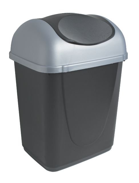 PAPELERA NEGRA 8.5LTS (LX0705)