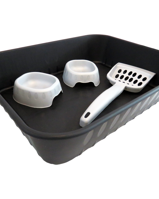 Kit Arenero Negro y Gris (3847)